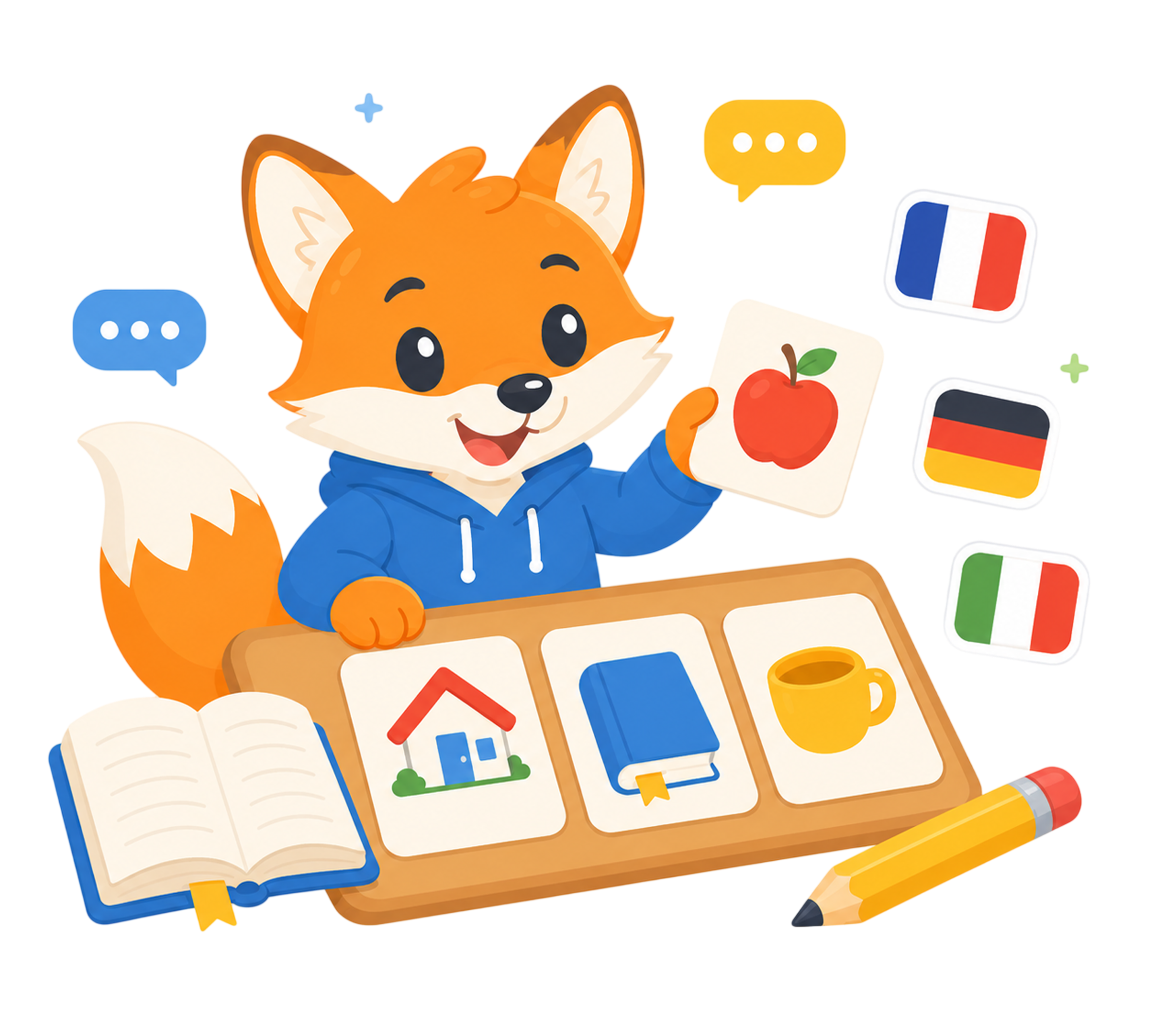 A KarmiloFox illustration of a calm learning moment